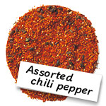 Assorted chili pepper