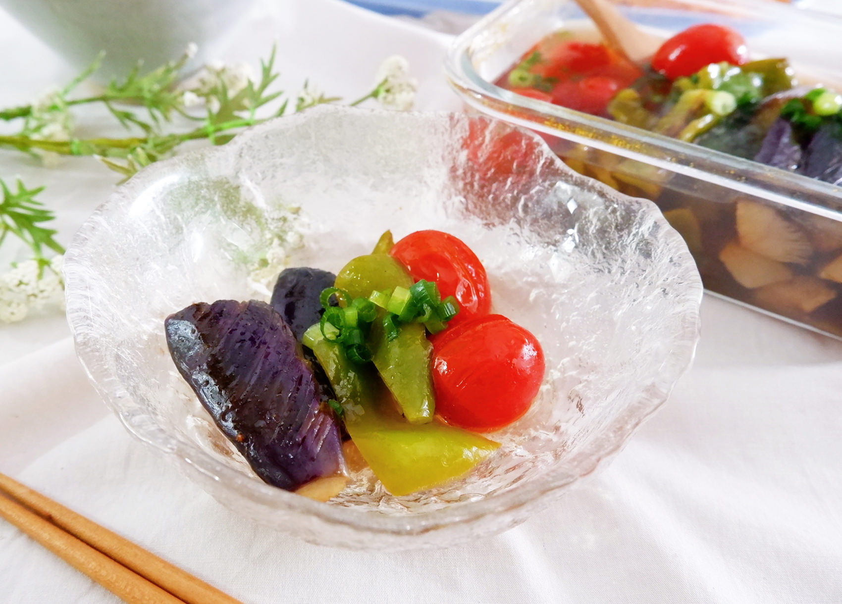 夏バテでもちゅるんと野菜食べられる！スパイス煮浸し