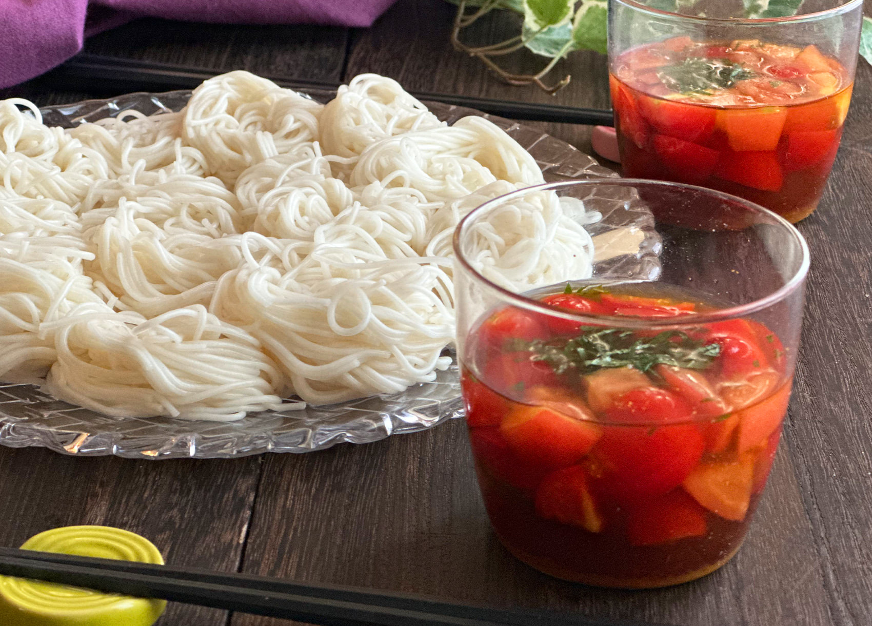 夏に食べたい!!トマトカレーの素麺つゆ