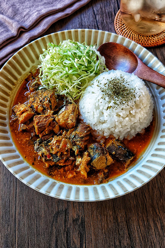 【鯖缶の味噌カレー】栄養満点やみつき！！