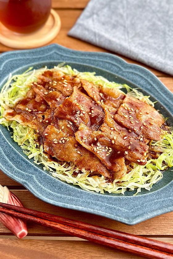 【絶品カレーソースの豚バラキャベツ】レンジで簡単5分♫