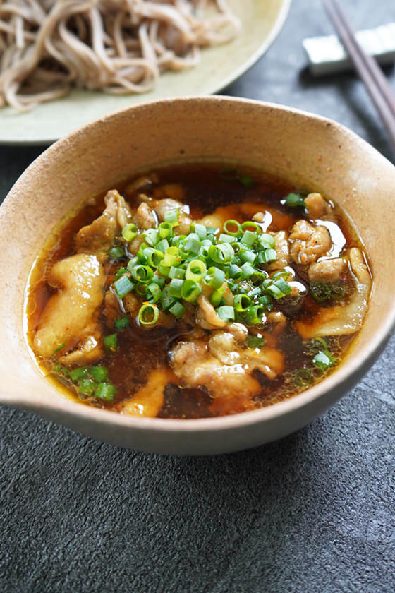 『肉カレーつけ蕎麦』めちゃうま簡単♡すぐ完成！