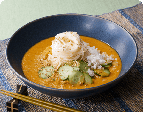 スパイシー冷や汁そうめん レシピ画像