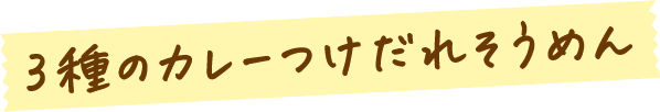 3種のカレーつけだれそうめん