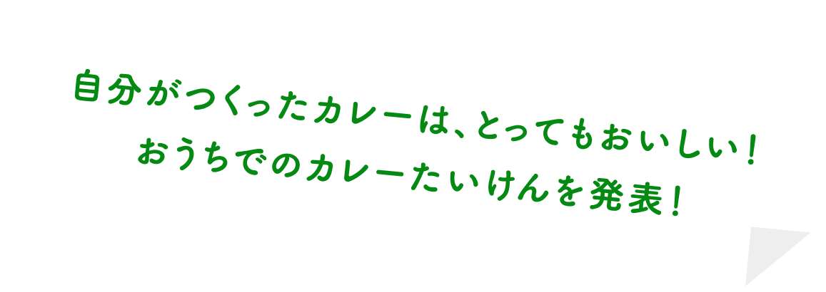 「ぼくんちのカレー、わたしのうちのカレー」いろいろちがうと、味も栄養もちがうんだ！
