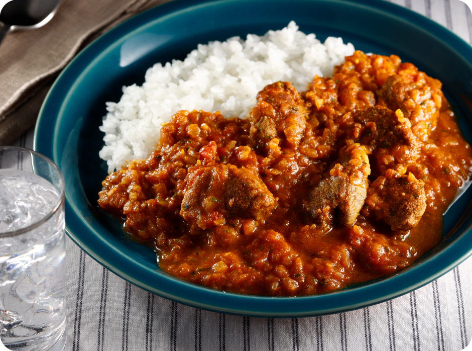 クミン薫るラム肉のスパイスカレー