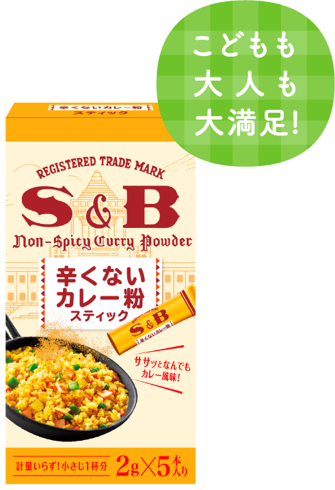 辛くないカレー粉スティック