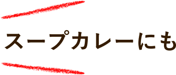 スープカレーにも