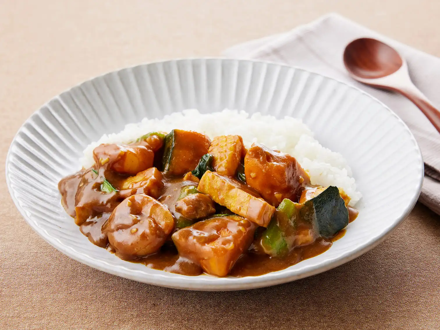かぼちゃと厚揚げのシーフードカレーのイメージ
