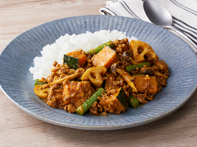 かぼちゃのキーマカレー