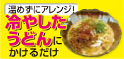 冷やしたうどんにかけるだけ