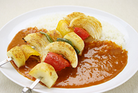 野菜のシュラスコ風カレー