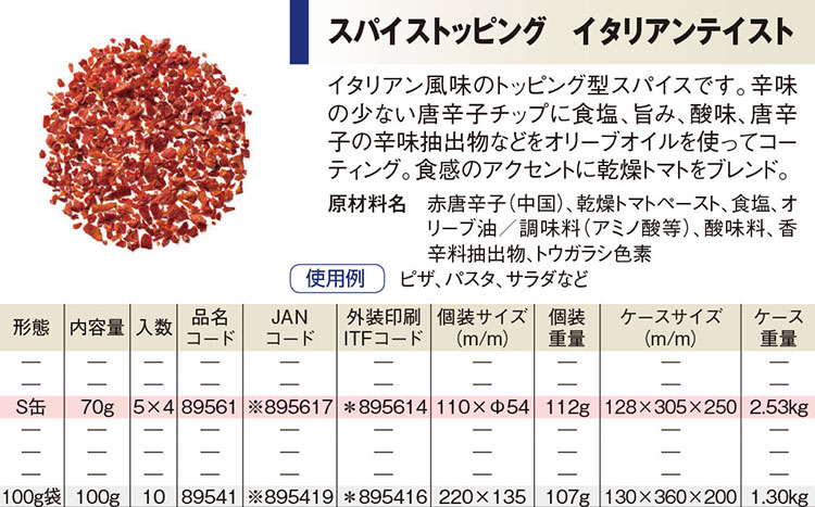 スパイストッピング イタリアンテイスト