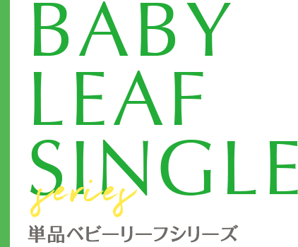 SINGLE BABY LEAF series 単品ベビーリーフシリーズ