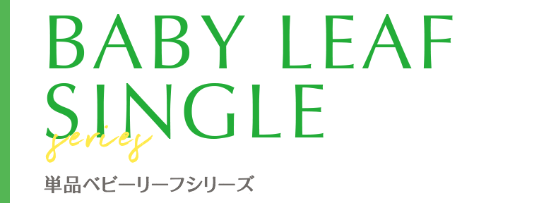SINGLE BABY LEAF series 単品ベビーリーフシリーズ