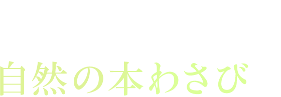 大切にていねいにずっと目指しているのは自然の本わさび