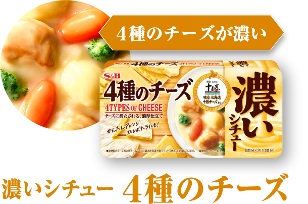 4種のチーズが濃い　濃いシチュー 4種のチーズ