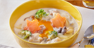 キラキラにんじんのミルクたっぷりシチュー