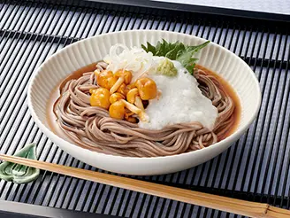 オイスターソースで麺つゆ ぶっかけ蕎麦