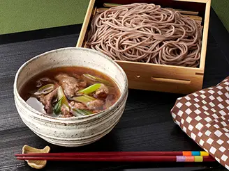 すき焼き風つけ蕎麦