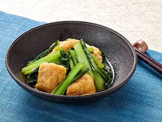 小松菜と油揚げの煮浸し