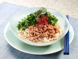 ひき肉混ぜそうめん