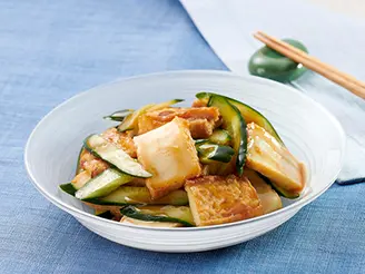 厚揚げときゅうりの和え物