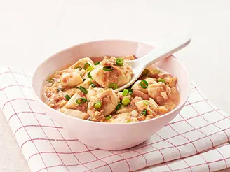 豆腐とツナのオイスター炒り煮