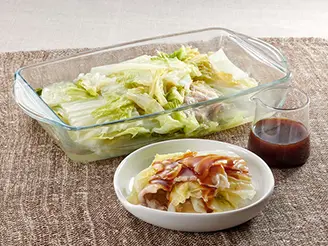 白菜と豚バラ肉の重ね蒸し