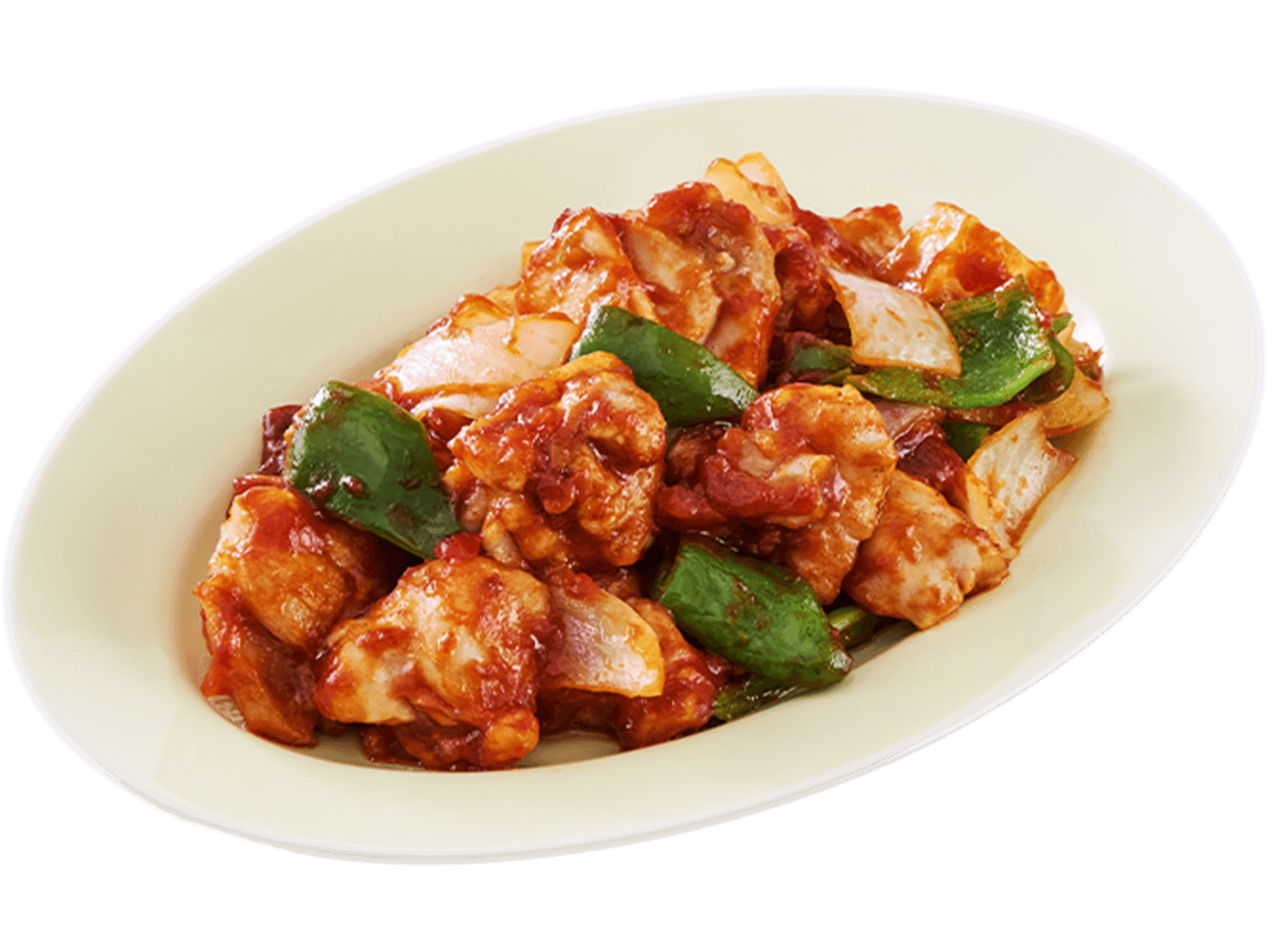 酢鶏風（鶏肉のレンジ甘酢炒め）