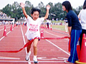 今大会一の好タイムは1年女子の菅野愛美さん