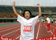 6年女子は中川さんが11分35秒（昨年度64位） の好タイムで連覇。