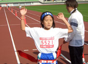 5年女子は久世さんが独走で3連覇。タイムも11分26秒（昨年度ランク14位）の好タイム。