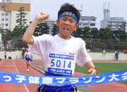 5年男子は小篠くんが11分11秒の好タイムで連覇。