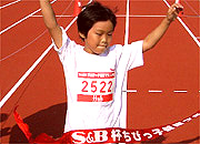 2年女子は前田さんが独走で制した。タイムも6分33秒の好タイム。