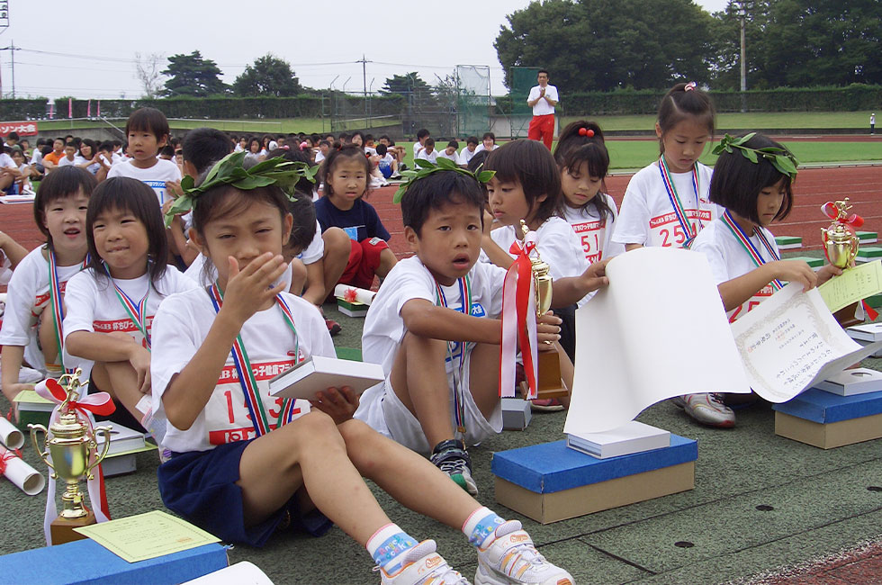 優勝者は月桂樹の冠が貰える。