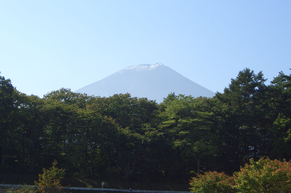 眼前には富士山が・・・。