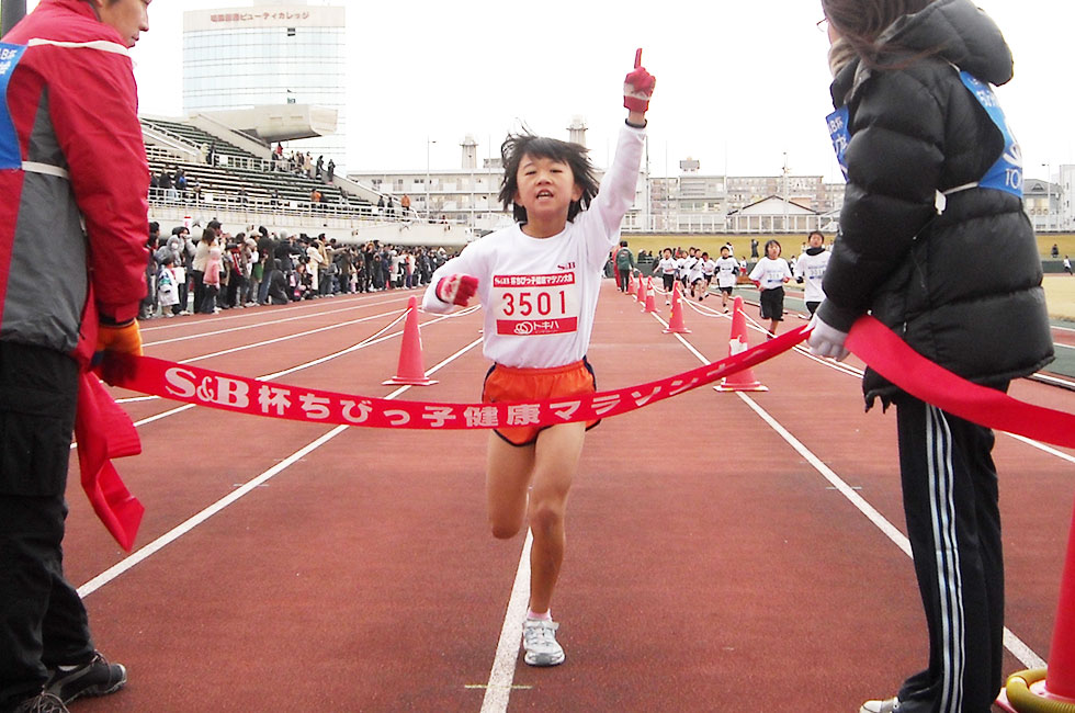 3年女子は安部さんが独走で3連覇。