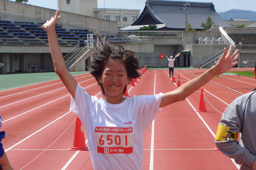 6年女子は田中さんが6連覇のフィニッシュ！