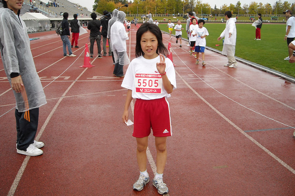 5年女子は昨年2位の江尻さんが嬉しい初優勝。