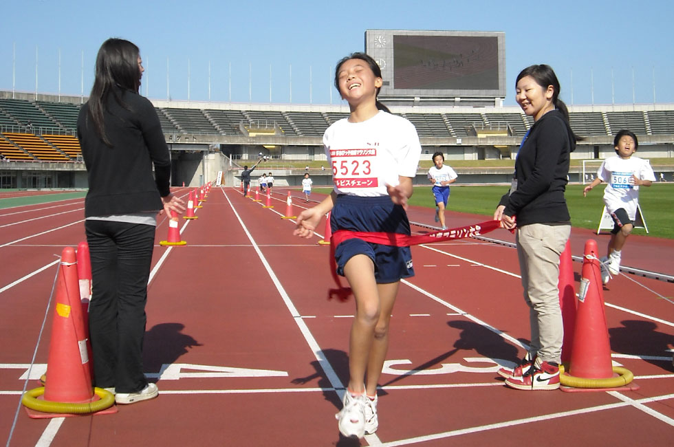 5年女子は中田さんが独走で2連覇。