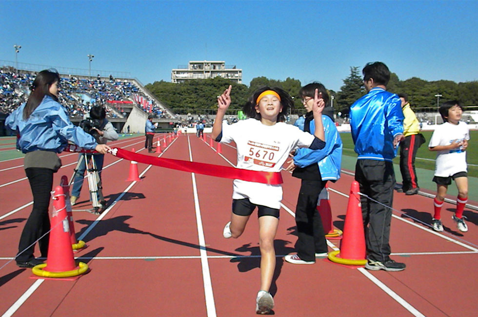 5年女子は長濱さんが今年度最高タイムとなる10分55秒の驚異的タイムをマーク。