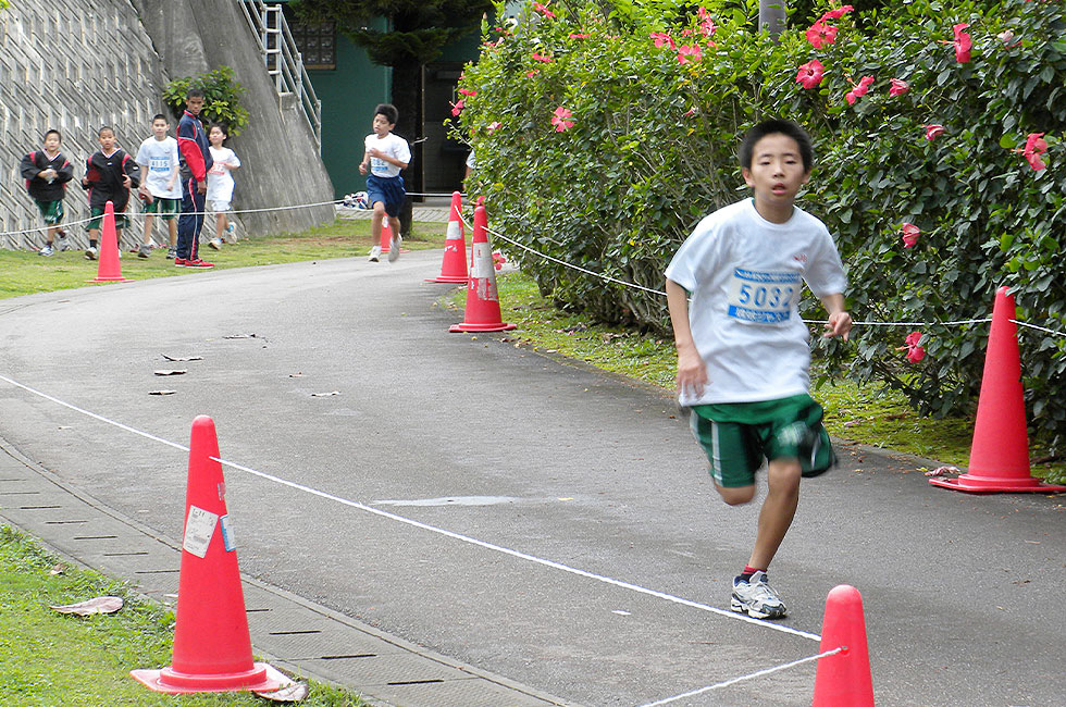 5年男子は金城くんが終始リードを保ち2連覇。