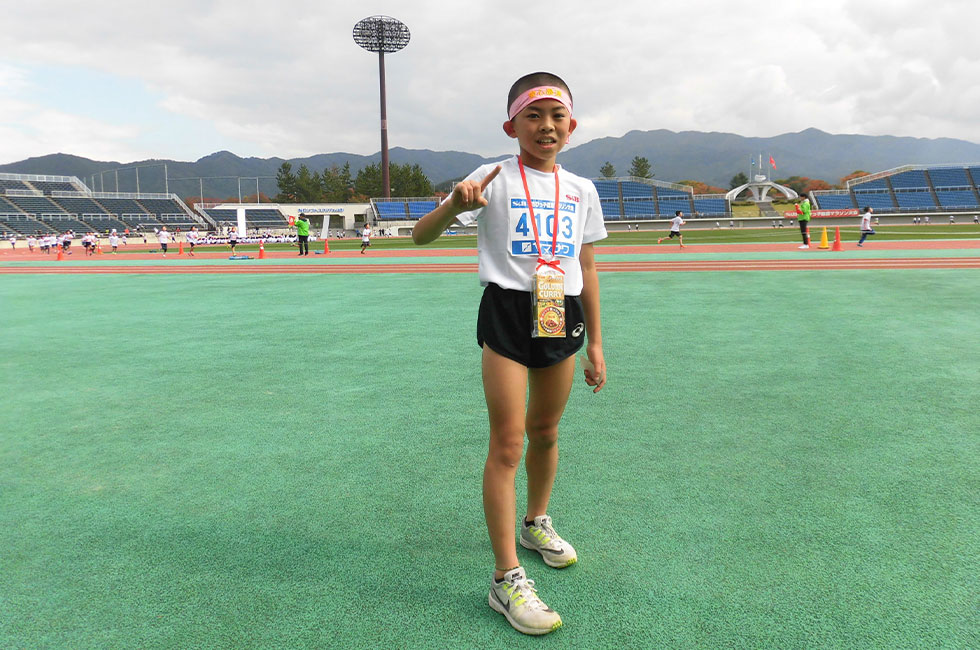 4年男子は猪狩くんが山形大会新記録で初優勝。