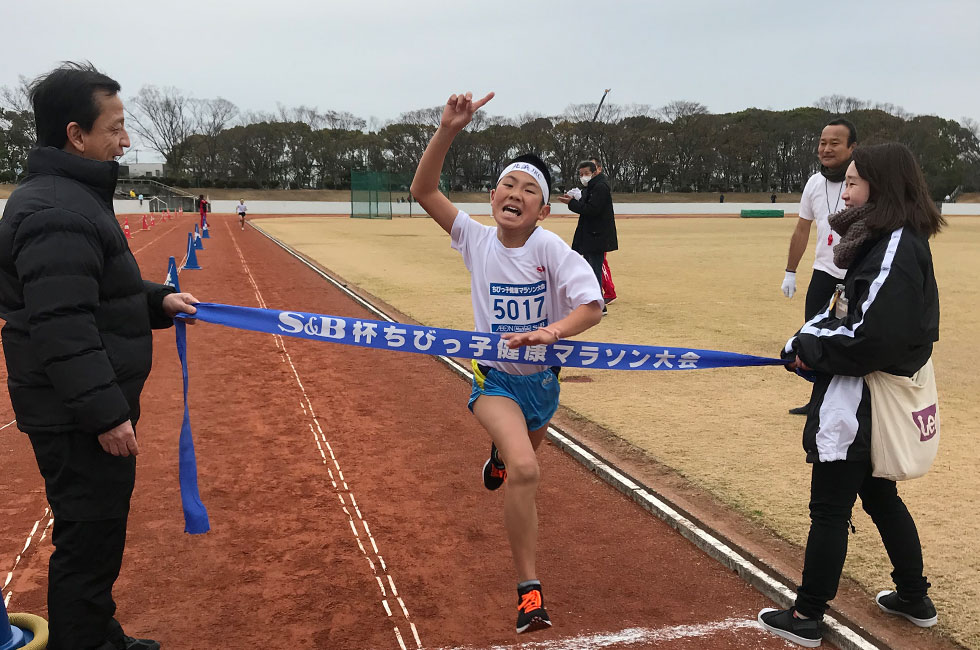 5年男子は若林くんが好記録で3連覇。