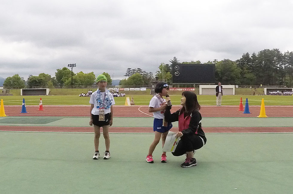 1年男子は松澤くんが、女子は本島さんが優勝。