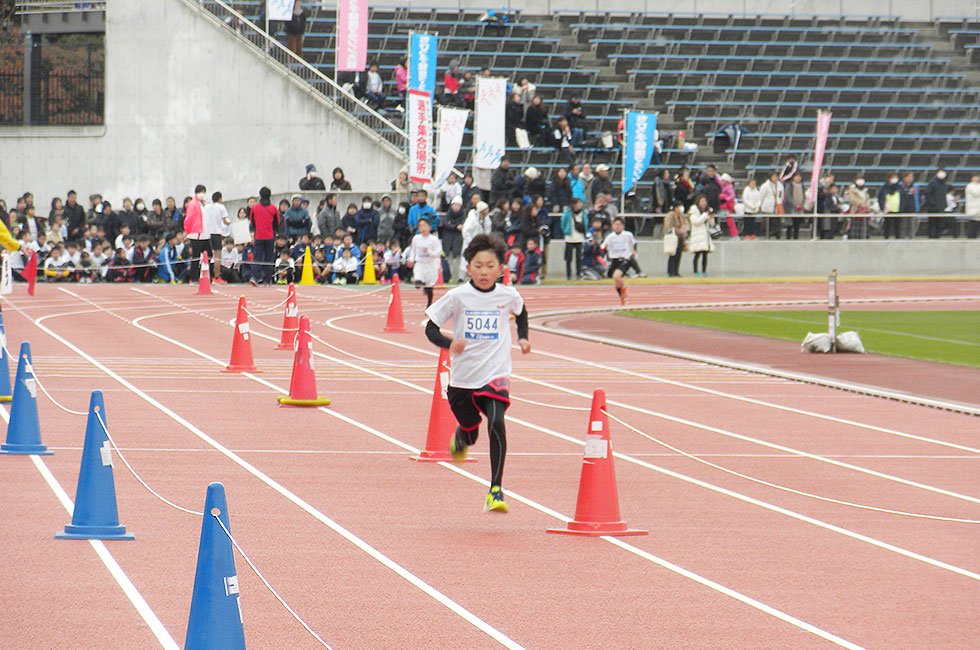 5年男子は猿楽くんが独走で初優勝。
