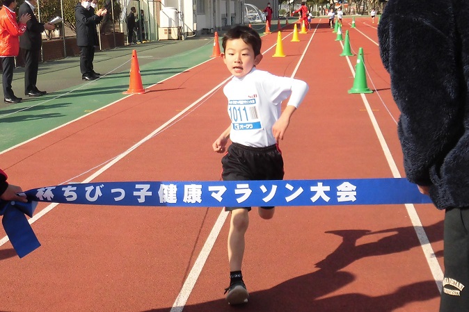 1年生男子は神林くんが6分24秒の快走を見せ優勝！