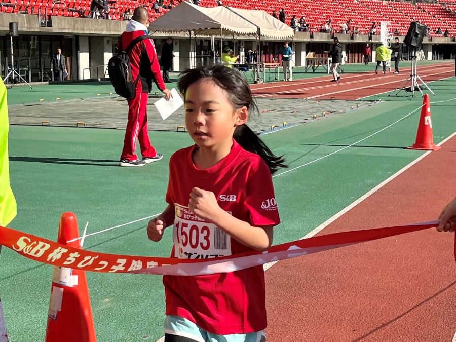 1年女子優勝の大司さん！