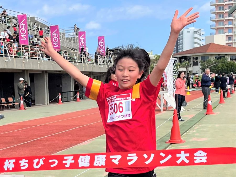 5年女子優勝の岩渕さん！